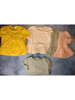 Shein girls size 6 short sleeve shirts